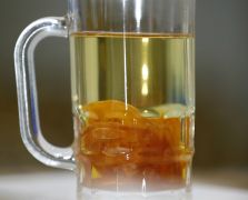 清澈的檸檬膏飲料